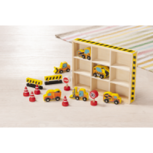 Holz-Autoset Baustelle 9.99 €