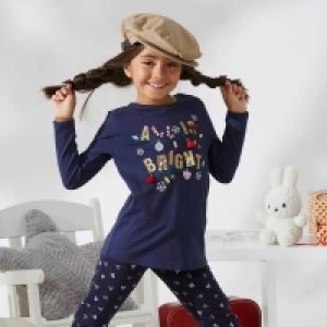 Kinder-Mädchen-Shirt mit festlicher Stickerei 4.19 €