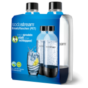 Sodastream PET-Flasche schwarz 1 l Duopack