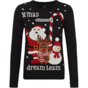 Karstadt  MANGUUN Weihnachtspullover, Print, Glitzergarn, für Kinder