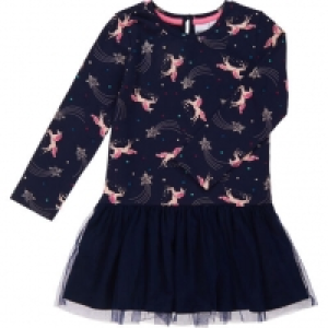 MANGUUN Kleid, Allover-Einhorn-Print, Tüllrock, für Mädchen