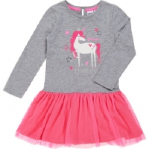 MANGUUN Kleid, Einhorn-Front-Print, Tüllrock, für Mädchen