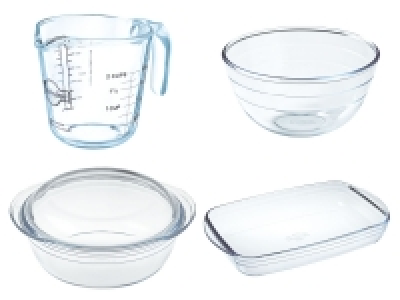 OCuisine 4er Set: Messbecher, Rührschüssel, Auflaufform, Kasserolle m
