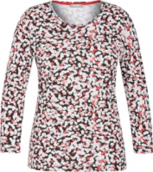 Rabe Langarmshirt, Rundhals, Tupfen, für Damen