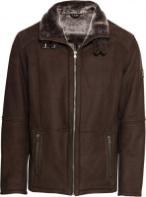 Karstadt  Otto Kern Lederjacke, Stehkragen, Patch, für Herren