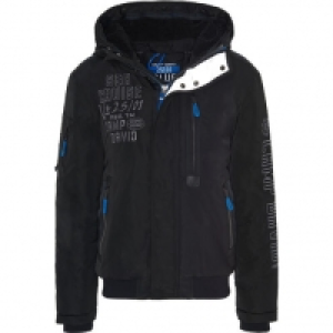 Karstadt  Camp David Jacke, Kapuze, Stickerei, Rippbündchen, für Herren