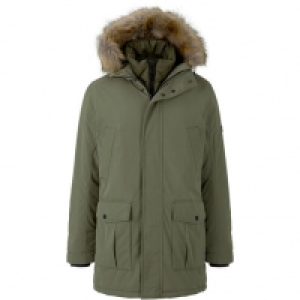 Karstadt  Tom Tailor Denim Parka, Kunstfellbesatz, Stehkragen, Reißverschluss, C