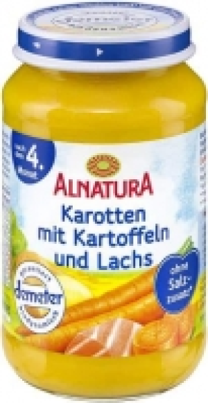 Karotten mit Kartoffeln und Lachs 1.59&nbsp;&euro;