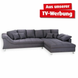 Roller  Ecksofa - anthrazit - Recamiere rechts