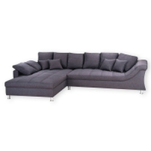 Ecksofa - anthrazit - Recamiere links