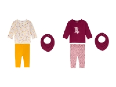 LUPILU® Baby Mädchen Set, 3-teilig, aus reiner Bio-Baumwolle 5.99 €