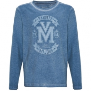 MANGUUN Langarmshirt, Print, Waschung, für Jungen