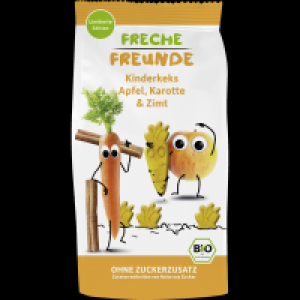 Erdbär Bio Freche Freunde Kinderkeks Apfel, Karotte & Zimt