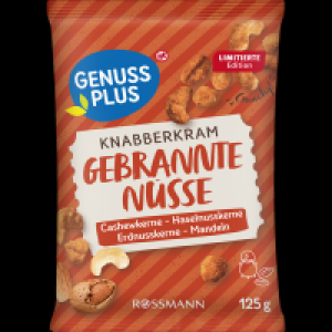 Rossmann Genuss Plus Knabberkram gebrannte Nüsse