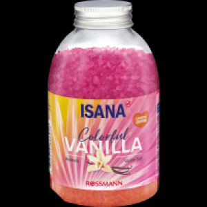 Rossmann Isana ISANA zweifarbiges Badesalz pink orange