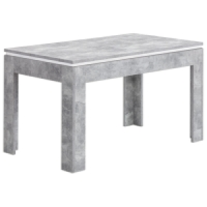 Esstisch - Beton-weiß - ausziehbar