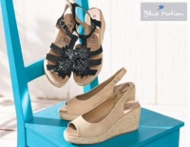 Blue Motion Keil-Sandalen