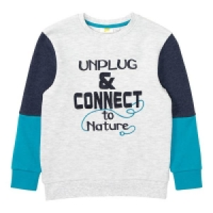 Jungen-Sweatshirt mit großer Stickerei 7.99 €
