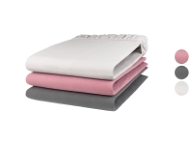 Livarno Home Jersey Spannbettlaken, 180-200 x 200 cm