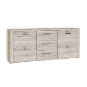 Sideboard - Sandeiche - Edelstahl