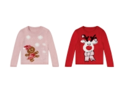 Lidl Lupilu® LUPILU® Kleinkinder Mädchen Weihnachts-Pullover