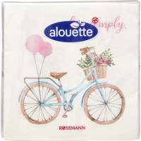Rossmann Alouette alouette Cocktail-Serviette Fahrrad