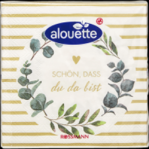 alouette Cocktail-Serviette Schön, dass du da bist