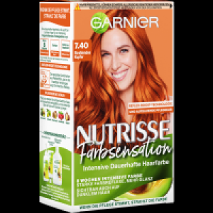 Rossmann Garnier Nutrisse Farbsensation Intensive Dauerhafte Haarfarbe 7.40 Strahlendes Kupfer