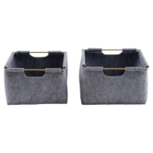 BRIGITTE HOME Filzkörbe 2er-Set
