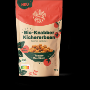 Bio Knabber-Kichererbsen Tomate-Basilikum 1.99 €