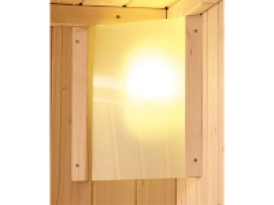 Karibu Saunaleuchte »PREMIUM«, aus Holz und Glas
