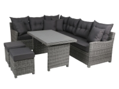 Lidl Greemotion greemotion Lounge Set »Miami«, 5-teilig, inklusive Auflagen und Kissen