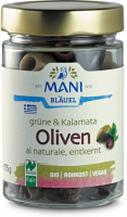 Ebl Naturkost  Mani Bläuel Grüne & Kalamata Oliven al naturale, entkernt