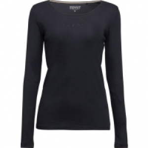 Esprit Shirt, Langarm, weiter Rundhalsausschnitt, Markenschriftzug Str 14.99 €