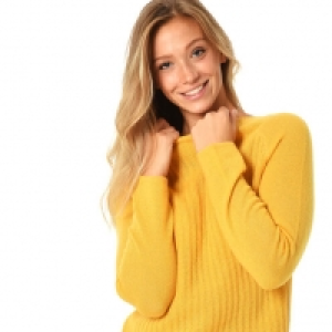 Karstadt  Adagio Cashmere-Strickpullover Pisa, Rundhals-Ausschnitt, uni, struk