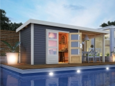 Karibu Gartenhaus »Trundholm 3«, Pultdach, inklusive Buntbartschloss u 1,799.00 €