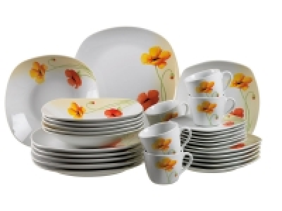 MÄSER Serie Papavero, Kombiservice 30-teilig mit Blumendekor 77.99 €