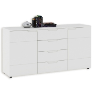 Sideboard - wei&szlig; - 4 Schubk&auml;sten - 160 cm breit