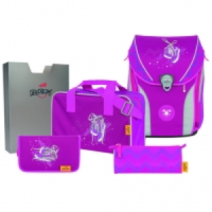 DerDieDas Schulranzen-Set ErgoFlex MAX Pink Sneaker, 5-teilig