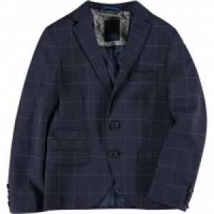 G.O.L. Sakko, Baukasten 23, Super Slim Fit, Fadenkaro, Stretch, für Ju