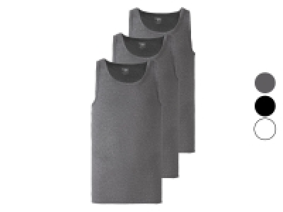 Lidl Livergy® LIVERGY® Herren Unterhemd Feinripp, 3 Stück, mit reiner Baumwolle