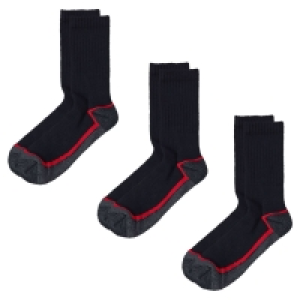 KINGCRAFT Damen und Herren Arbeitssocken, 3 Paar