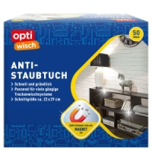 Aldi Süd  OPTIWISCH Anti-Staubtücher, 50er-Packung