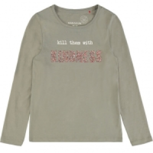 MANGUUN Langarmshirt, Baumwolle, Print, Rundhals-Ausschnitt, für Mädch