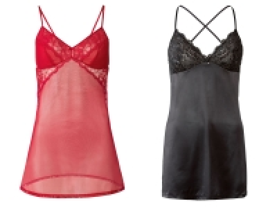 ESMARA® Damen Spitzen Hemdchen / Spitzen Negligé, körpernah geschnitte