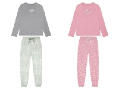 ESMARA® Damen Pyjama, mit Print, mit Baumwolle 6.99 €