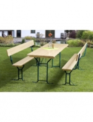 Festzeltgarnitur, 8 Sitzplätze, Fichtenholz/Stahl 199.00 €