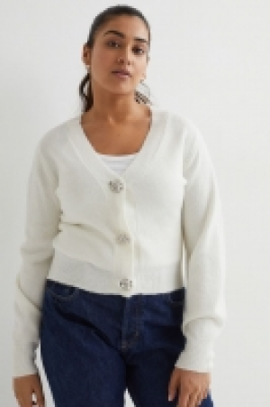 HM  Cardigan mit Strassknöpfen