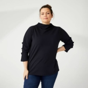 NKD  Damen-Shirt mit Falten an den Ärmeln, große Größen