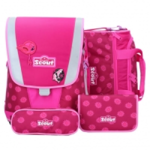 Karstadt  Scout Schulranzen Set Ultra Pink Daisy, 4-teilig